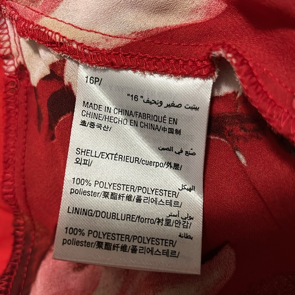 I.N.C. International Concepts. NWT. Size 16P. High/low floral wrap dress. - Picture 12 of 12